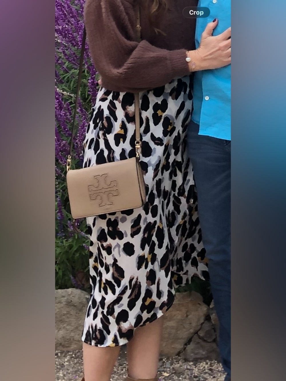 Leopard Print Wrap Skirt